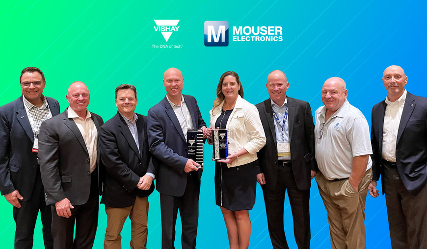 Mouser Wins Trio of Top Distributor Awards from Vishay